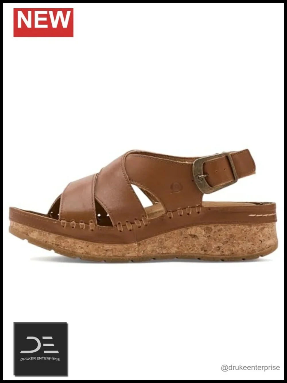 Born Kavala Sandal Women's Platform Wedge Leather Cork Outsole
